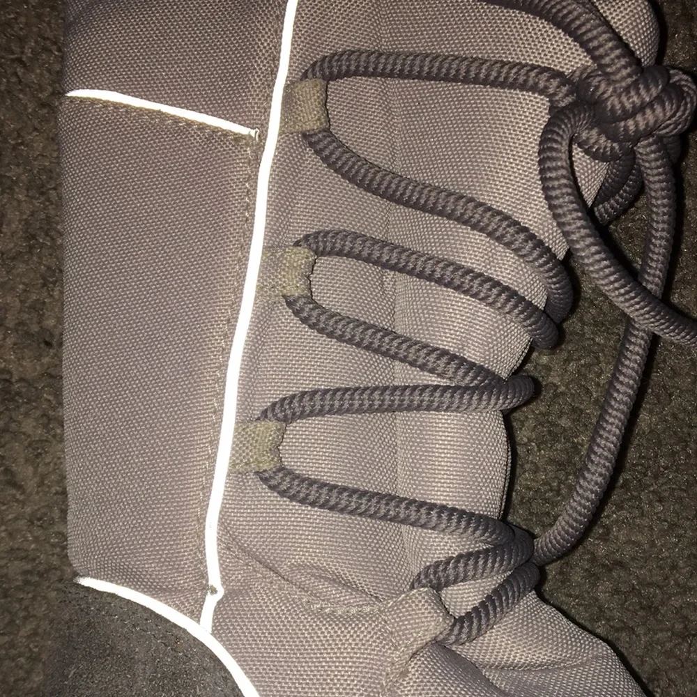 LL Bean Kids Gray Lace Up Tall Winter Boots